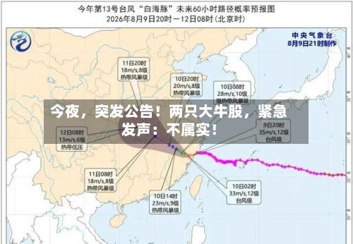 今夜，突发公告！两只大牛股，紧急发声：不属实！-第3张图片