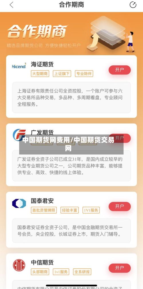 中国期货网费用/中国期货交易网