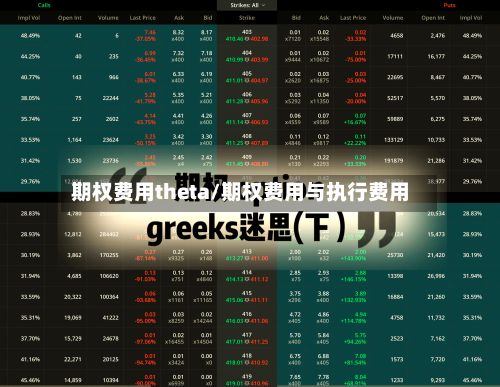 期权费用theta/期权费用与执行费用-第3张图片