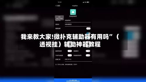 我来教大家!微扑克辅助器有用吗”（透视挂）辅助神器教程-第2张图片