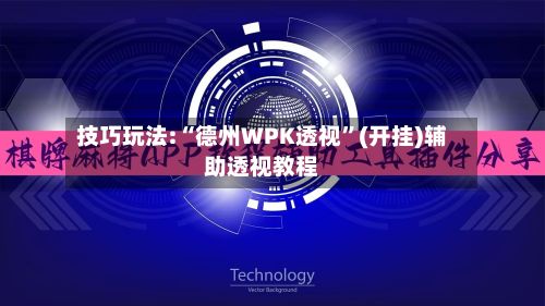 技巧玩法:“德州WPK透视”(开挂)辅助透视教程-第2张图片