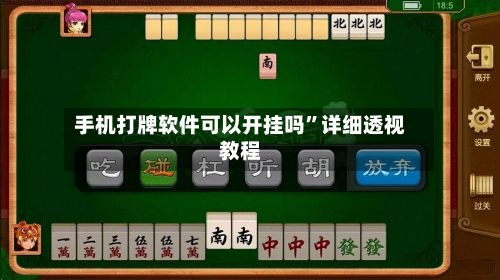 手机打牌软件可以开挂吗	”详细透视教程-第2张图片