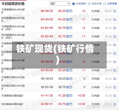 铁矿现货(铁矿行情)
