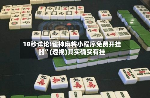 18秒详论!雀神麻将小程序免费开挂器”(透视)其实确实有挂-第2张图片