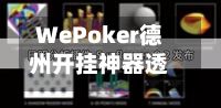 WePoker德州开挂神器透视”(开挂)辅助透视教程-第3张图片