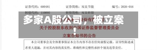 多家A股公司，被立案！-第3张图片