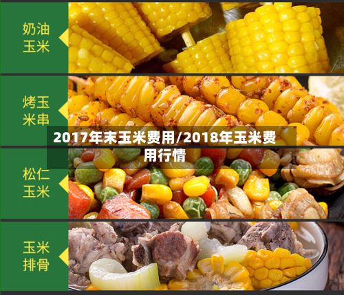 2017年末玉米费用/2018年玉米费用行情