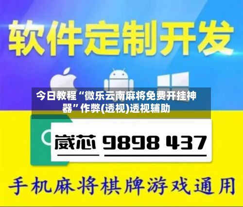 今日教程“微乐云南麻将免费开挂神器”作弊(透视)透视辅助