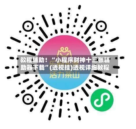 教程辅助！“小程序财神十三张辅助器下载	”(透视挂)透视详细教程-第2张图片