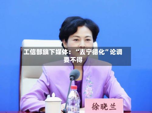 工信部旗下媒体：“去宁德化”论调要不得-第2张图片