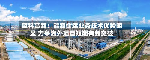 蓝科高新:能源储运业务技术优势明显 力争海外项目短期有新突破-第2张图片