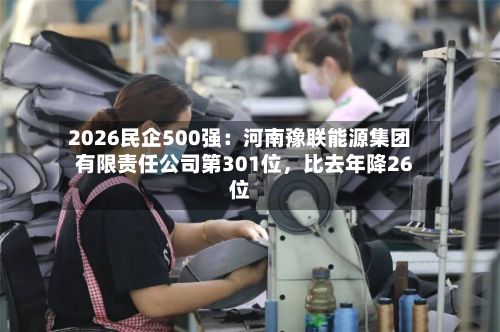 2026民企500强：河南豫联能源集团有限责任公司第301位，比去年降26位-第2张图片