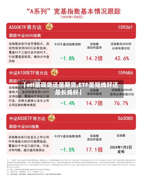 【etf是现货还是期货,ETF是短线好还是长线好】