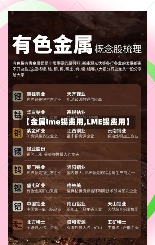 【金属lme锡费用,LME锡费用】-第2张图片