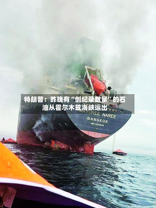 特朗普：昨晚有“创纪录数量”的石油从霍尔木兹海峡运出