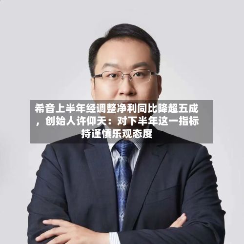 希音上半年经调整净利同比降超五成，创始人许仰天：对下半年这一指标持谨慎乐观态度-第2张图片