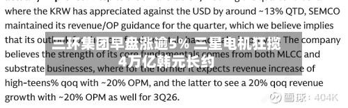 三环集团早盘涨逾5% 三星电机狂揽4万亿韩元长约-第3张图片