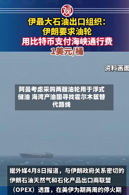 阿曼考虑采购两艘油轮用于浮式储油 海湾产油国寻找霍尔木兹替代路线