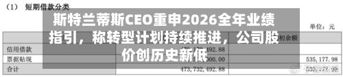 斯特兰蒂斯CEO重申2026全年业绩指引	，称转型计划持续推进，公司股价创历史新低-第2张图片