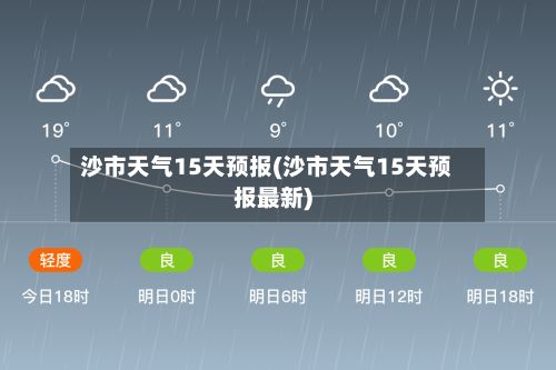 沙市天气15天预报(沙市天气15天预报最新)-第2张图片