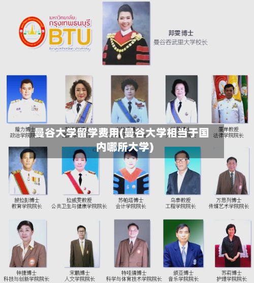 曼谷大学留学费用(曼谷大学相当于国内哪所大学)