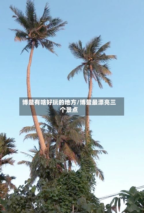博鳌有啥好玩的地方/博鳌最漂亮三个景点
