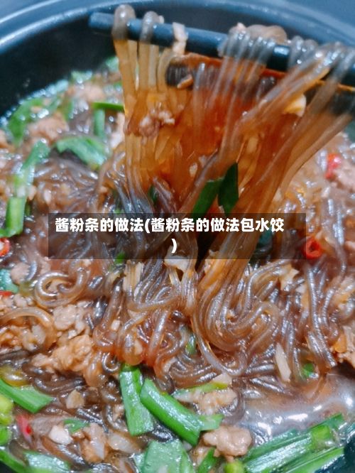 酱粉条的做法(酱粉条的做法包水饺)