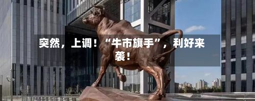 突然，上调！“牛市旗手”	，利好来袭！-第2张图片
