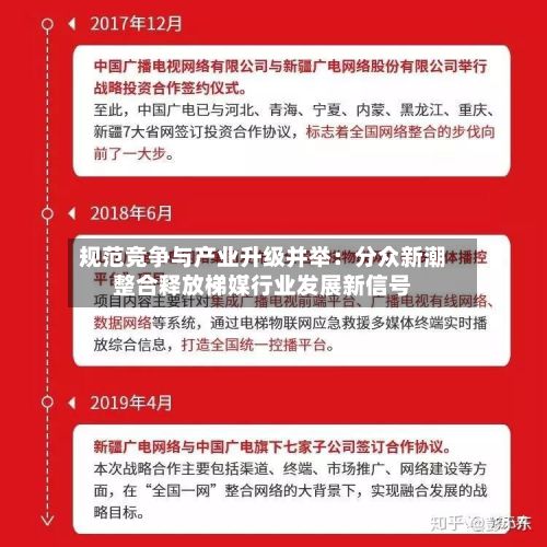 规范竞争与产业升级并举：分众新潮整合释放梯媒行业发展新信号