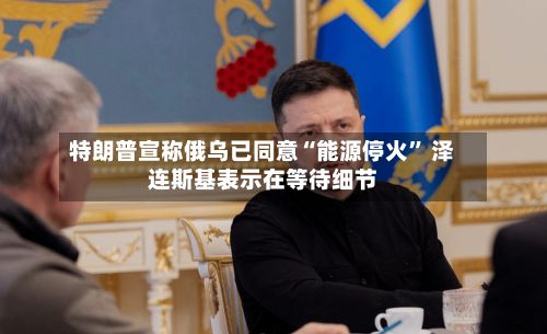 特朗普宣称俄乌已同意“能源停火	” 泽连斯基表示在等待细节-第2张图片