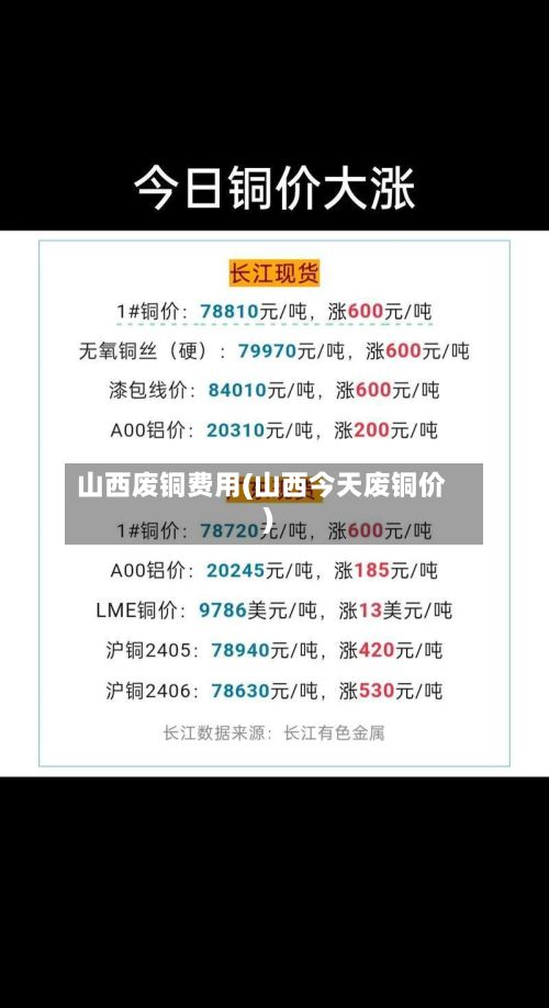 山西废铜费用(山西今天废铜价)