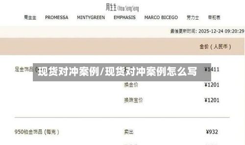 现货对冲案例/现货对冲案例怎么写-第2张图片