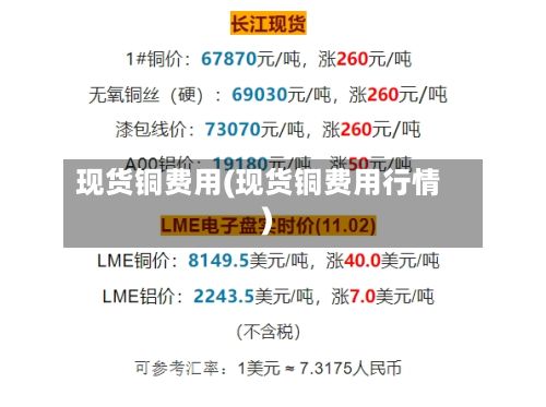 现货铜费用(现货铜费用行情)-第2张图片
