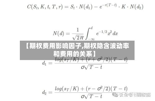 【期权费用影响因子,期权隐含波动率和费用的关系】