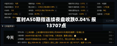 富时A50期指连续夜盘收跌0.04% 报13707点-第2张图片