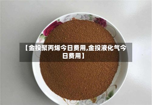 【金投聚丙烯今日费用,金投液化气今日费用】-第2张图片
