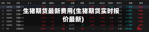生猪期货最新费用(生猪期货实时报价最新)-第2张图片