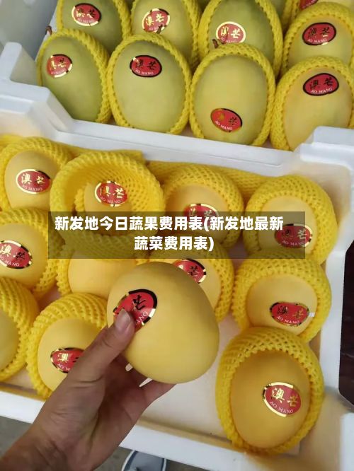 新发地今日蔬果费用表(新发地最新蔬菜费用表)-第2张图片
