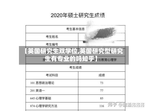 【英国研究生双学位,英国研究型研究生有专业的吗知乎】-第3张图片