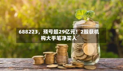 688223	，预亏超29亿元！2股获机构大手笔净买入-第1张图片