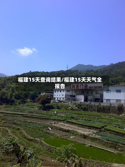 福建15天查询结果/福建15天天气全报告
