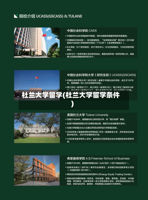 杜兰大学留学(杜兰大学留学条件)
