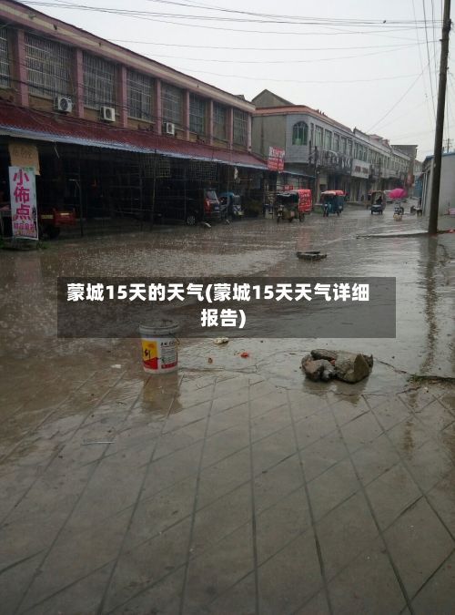 蒙城15天的天气(蒙城15天天气详细报告)-第2张图片