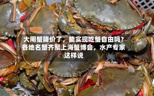 大闸蟹降价了，能实现吃蟹自由吗？各地名蟹齐聚上海蟹博会，水产专家这样说-第3张图片