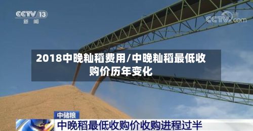 2018中晚籼稻费用/中晚籼稻最低收购价历年变化