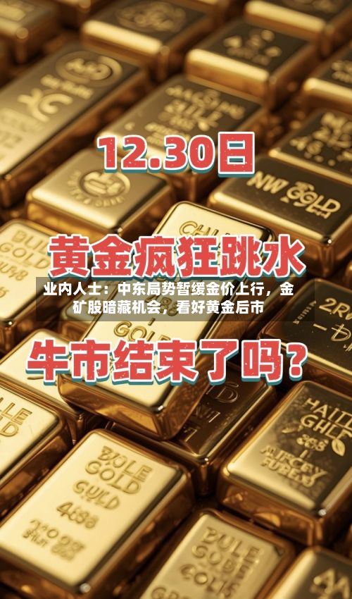 业内人士：中东局势暂缓金价上行，金矿股暗藏机会	，看好黄金后市-第2张图片