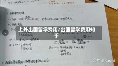 上外出国留学费用/出国留学费用知乎-第2张图片