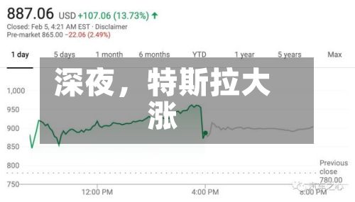 深夜	，特斯拉大涨-第2张图片