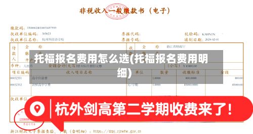 托福报名费用怎么选(托福报名费用明细)