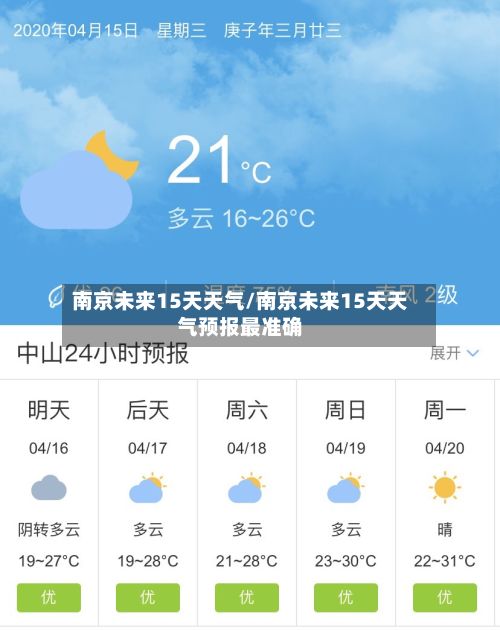 南京未来15天天气/南京未来15天天气预报最准确-第2张图片